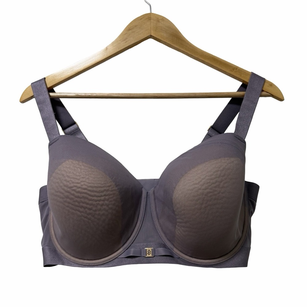 ThirdLove Womens Ombra Mesh Demi‎ Underwire Adjustable Bra Size 40E Purple